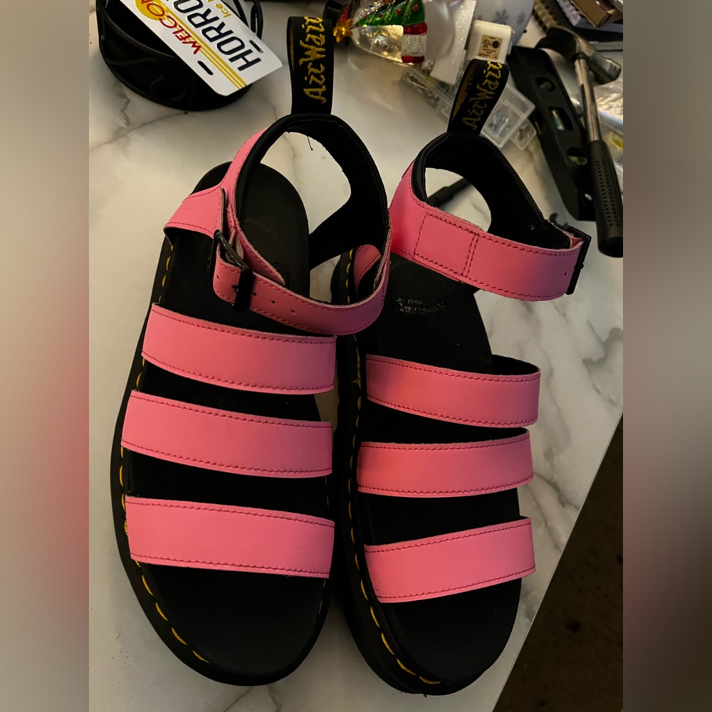 Limited Edition Dr Martens Pink Blaire Leather Sandals